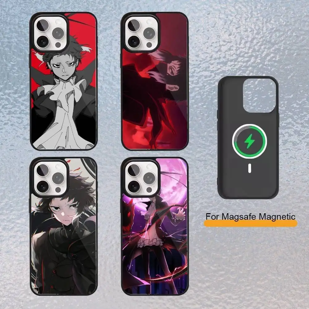 

BSD Bungo Stray Dogs A-Akutagawa Phone Case For iPhone Magsafe Magnetic 17,16,15,14,13,12,11 Wireless Charging cover
