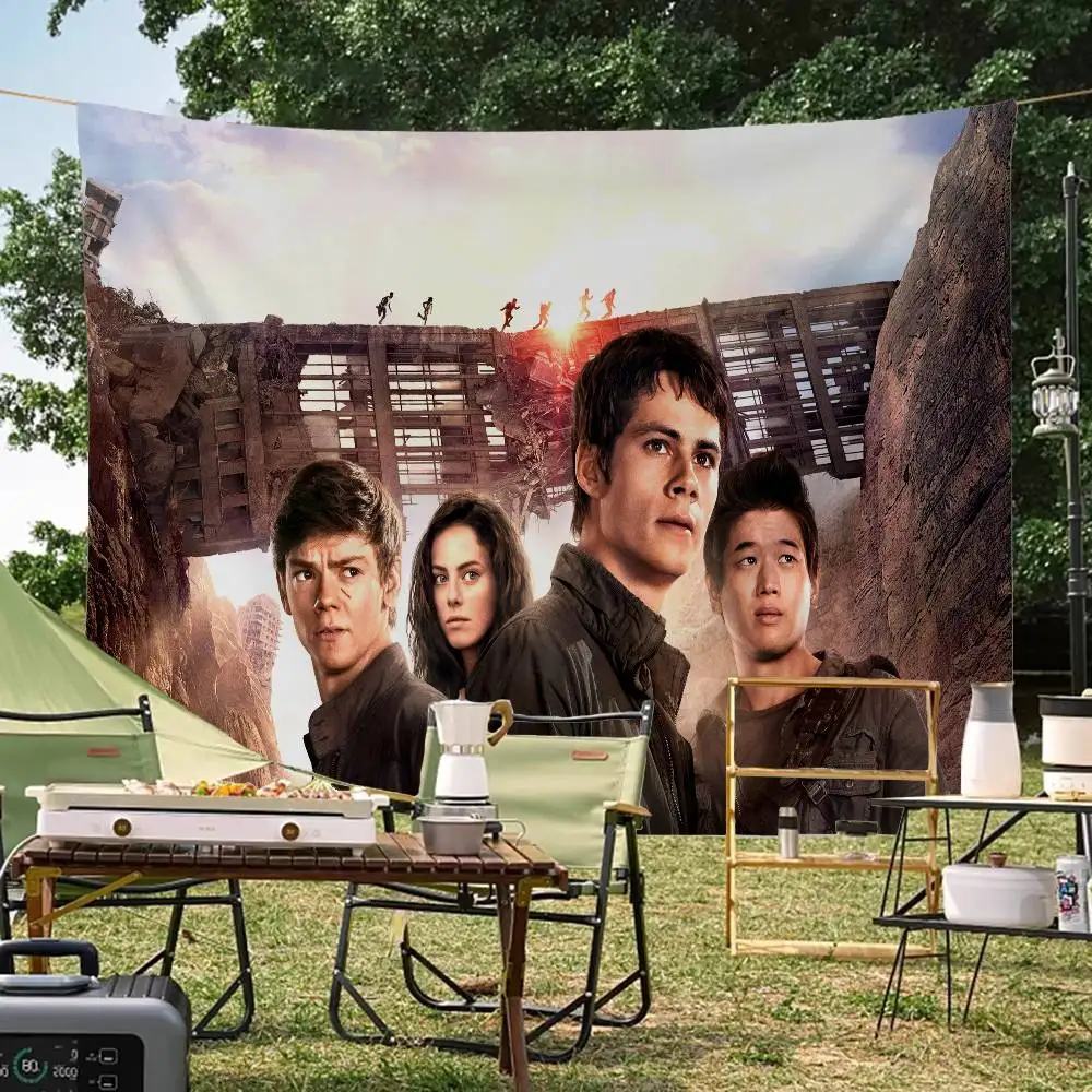 Movie Series The Maze Runner Retro Flags Multiple Choice Living Studio Booth Interior Decoration Banner