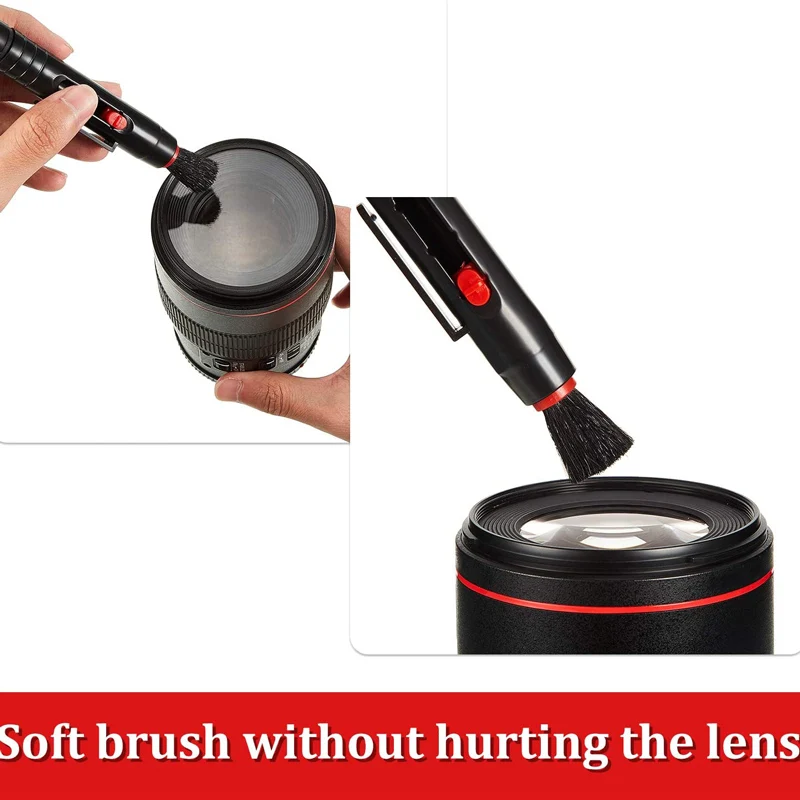 Multifunction Lens Cleaning Brush Camera Screen Cleaning Pen for Phone Camera SLR Telescope Magnifying Glass