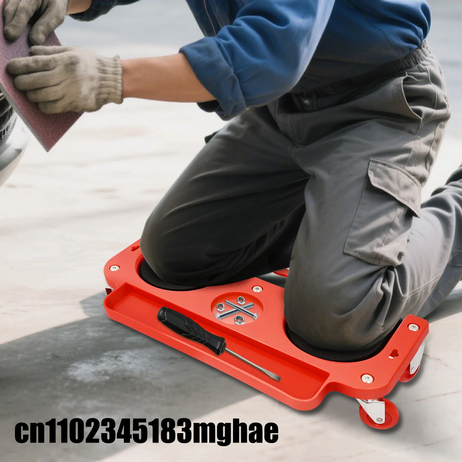 แผ่นรองเข่าแบบมีล้อเลื่อนที่เชื่อถือได้ พร้อมล้ออเนกประสงค์ 5 ล้อ แข็งแรงทนทาน ผลิตจากพลาสติก PP และฟองน้ำ พร้อมถาดใส่เครื่องมือ รับน้ำหนักได้ 220 ปอนด์ เหมาะสำหรับซ่อมรถยนต์/ทำสวน