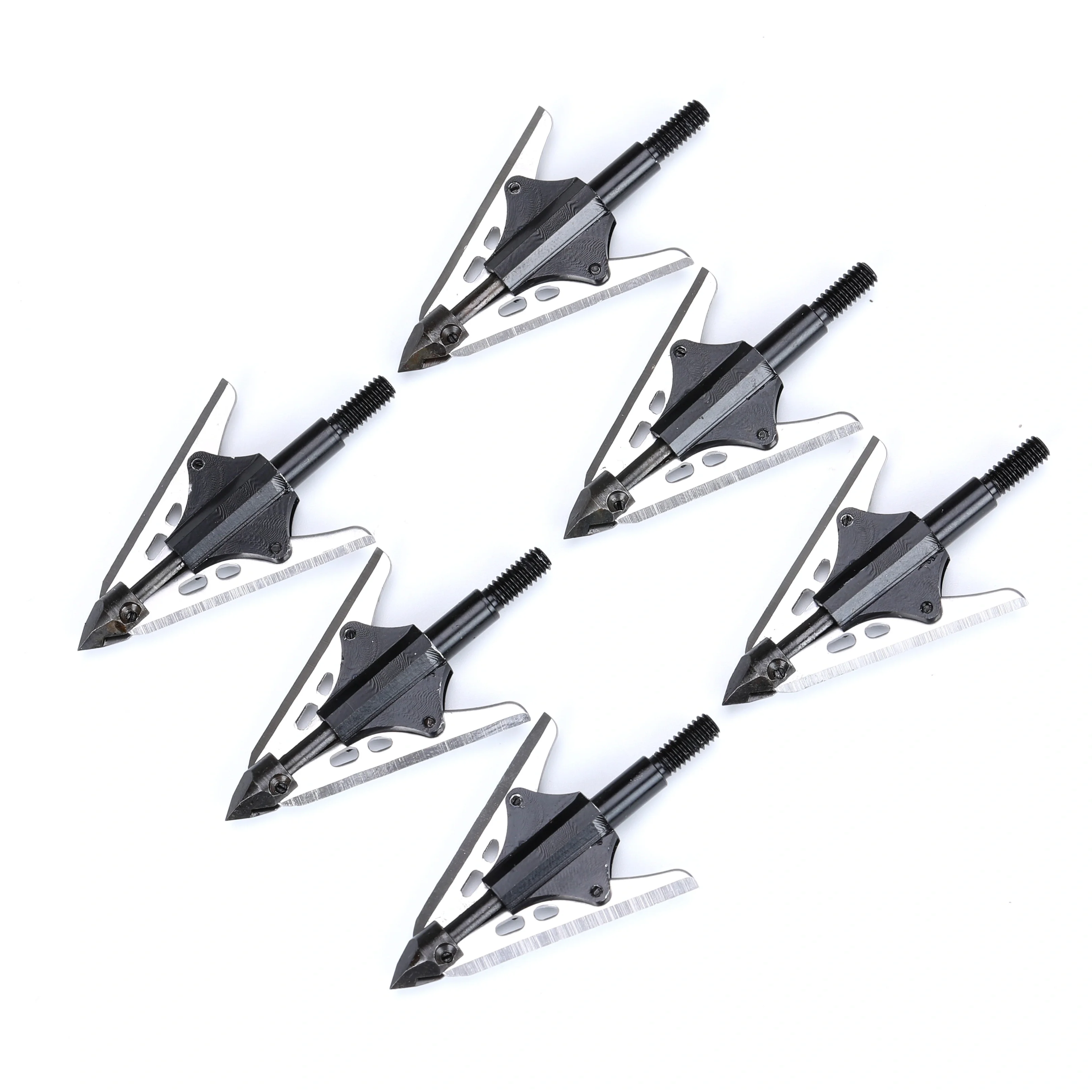 3/6/12pcs 100gn Arrow Head Tips Points 2 Extensible Blade Broadhead  Hunting Archery Accessory