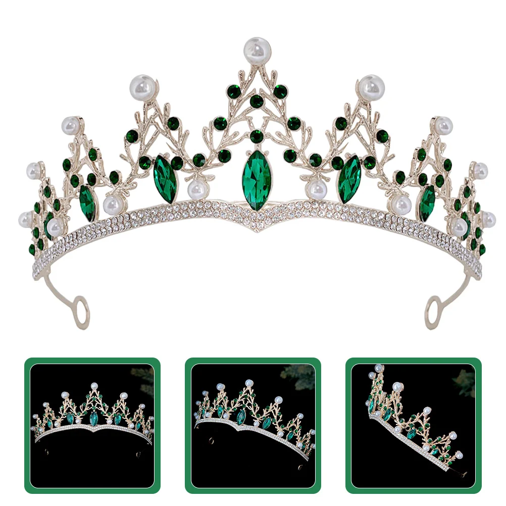 

Rhinestone Crown for Women Wedding Bridal Tiara Birthday Crown Headpiece Elegant Crowns Prom Anniversary Church Theater Cosplay
