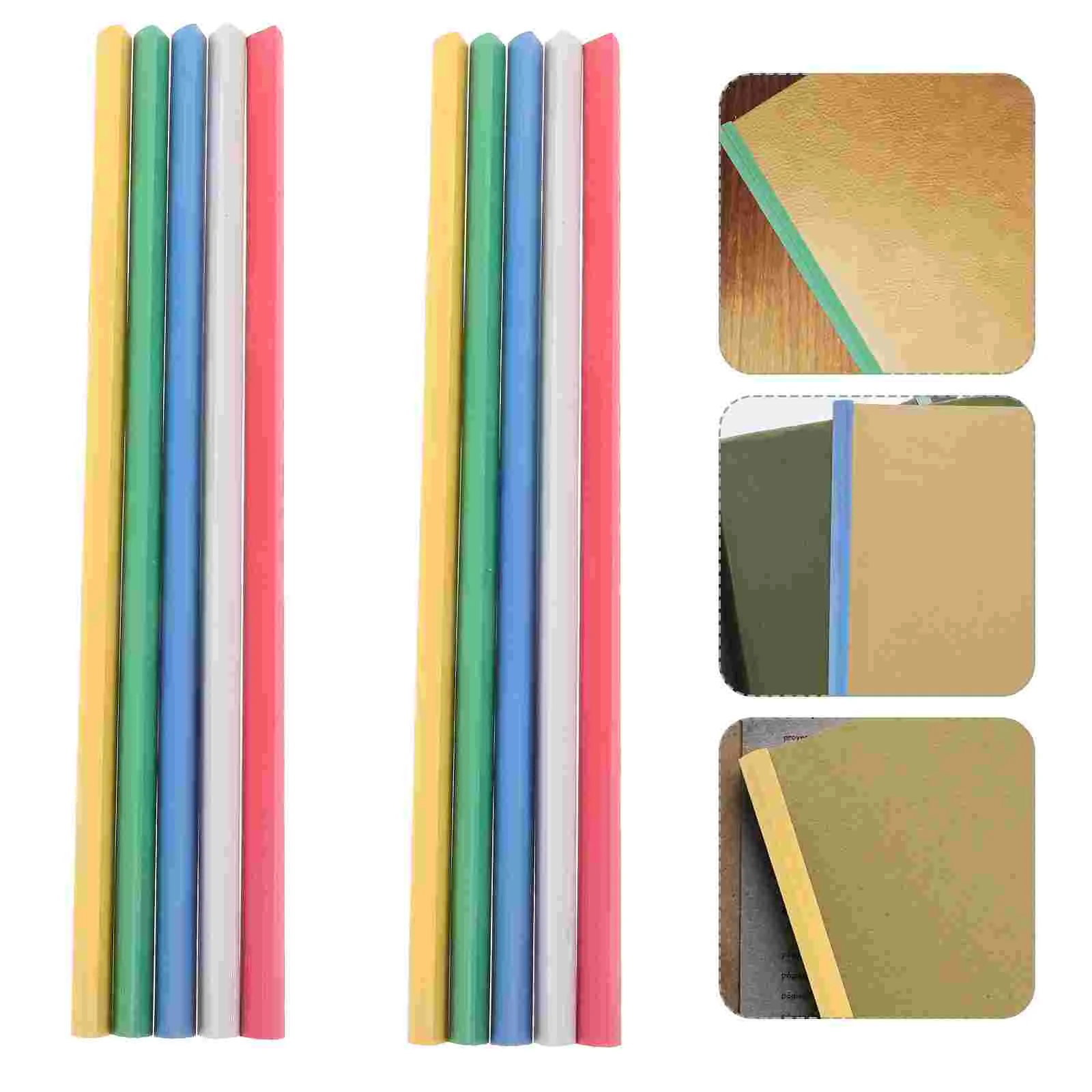 30 Pcs File Folder Lever Clip Clips Plastic Pull Rod Binding Strip Report Covers Sliding Bar Slide Binders Bookbinding