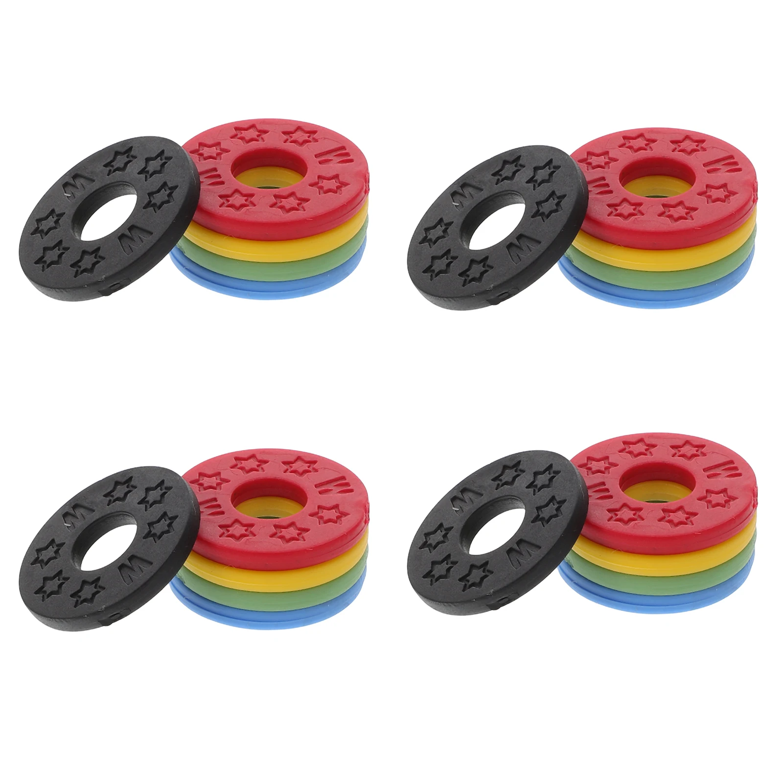 

20pcs Guitar Strap Locks PE Washers Anti Drop Electric Acoustic Bass Guitar Protector Red Green Black Blue Yellow