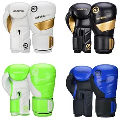 6/8/10/12/14oz guanto da boxe professionale antideflagrante resistente all'abrasione Sanda MMA guanto da allenamento accessori per l'allenamento di boxe