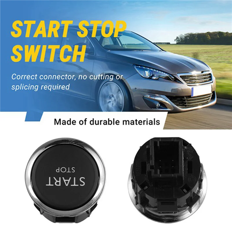 

10X 4 Pin Start Stop Switch 9805348090 98021996ZD 9805347980 For 308 408 Citroen C4L Push Button Start Switch