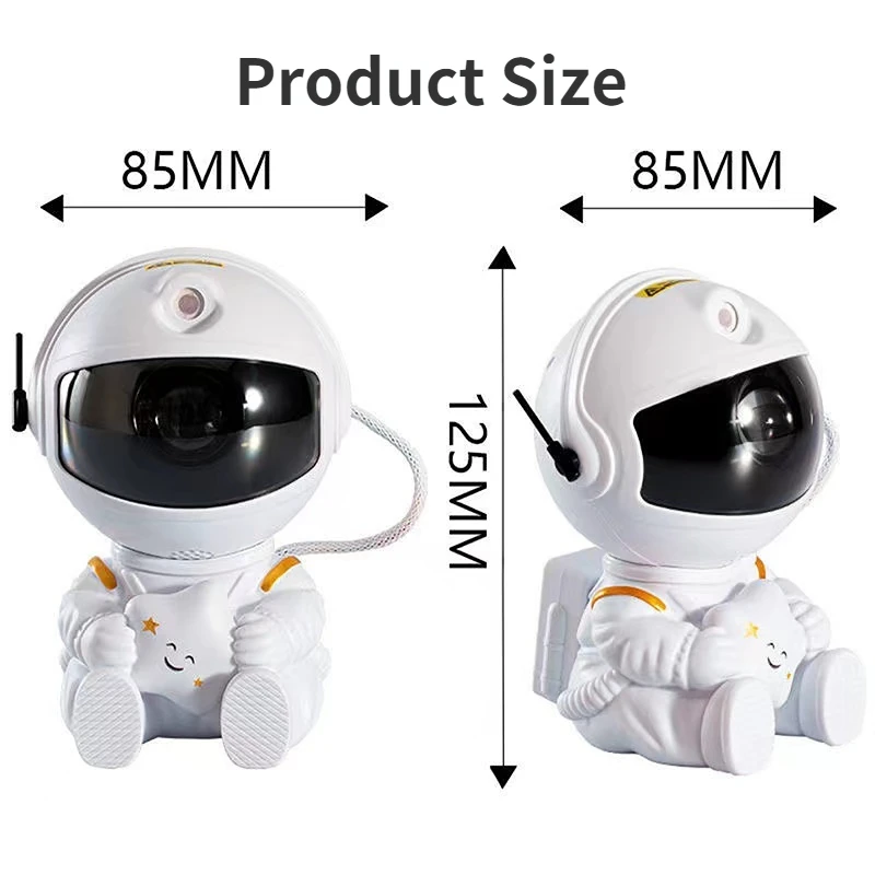 Galaxy Star Projector LED Night Light Starry Sky Astronaut Porjectors Lamp For Decoration Bedroom Home Decorative Children Gifts