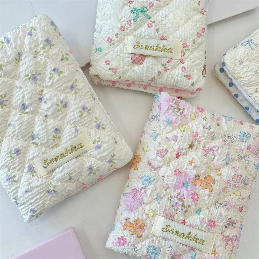 여성을위한 새로운 꽃 여권 가방 패션 여권 커버 다기능 폴리에스테르 여권 클립 케이스 여행 액세서리