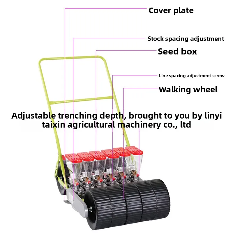 hand push vegetable seeding machine coriander cabbage radish seed seeding machine