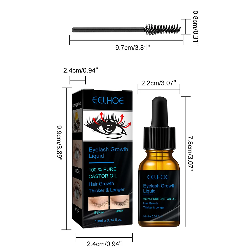 Eyelash Growth Serum 7Days Fast Growth Natural Thick Eyelashes Slender Curly Black Beautiful And Traceless Eyelash Enhancer Care