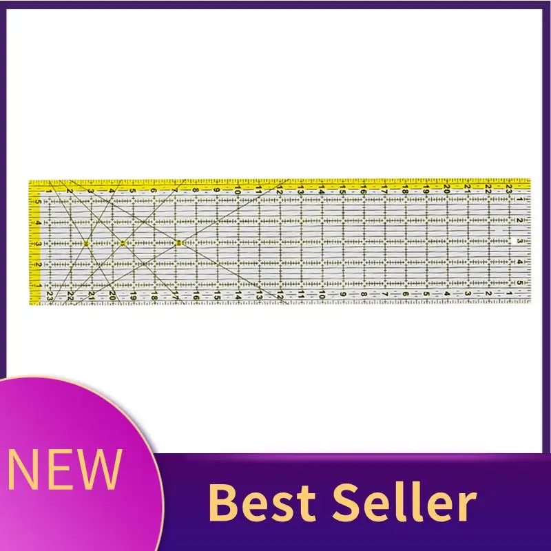 

Quilting Ruler Acrylic Quilters Ruler For Easy Precision Cutting Fabric Paper, For Quilting, Sewing & Crafts Template Durable