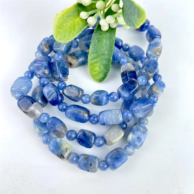 Wholesale Low Price Hand Made Fashion Jewelry Kyanite Free Form Bracelet For Women Gifts And Souvenir