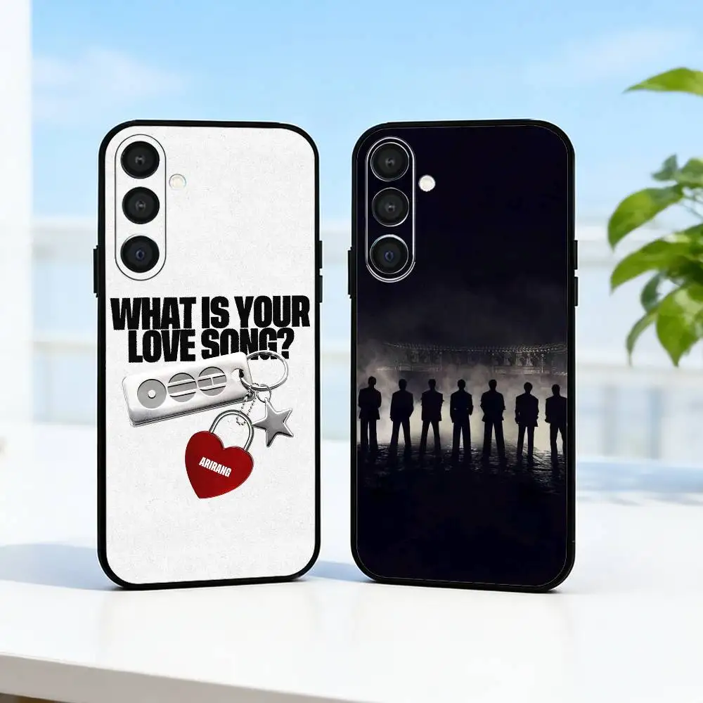 2026 A-ARIRANG Show S-SWIM Phone Case For Samsung  A73,72,71,A52,51,40,41,A22,A32,31,A13, Soft Black Shell