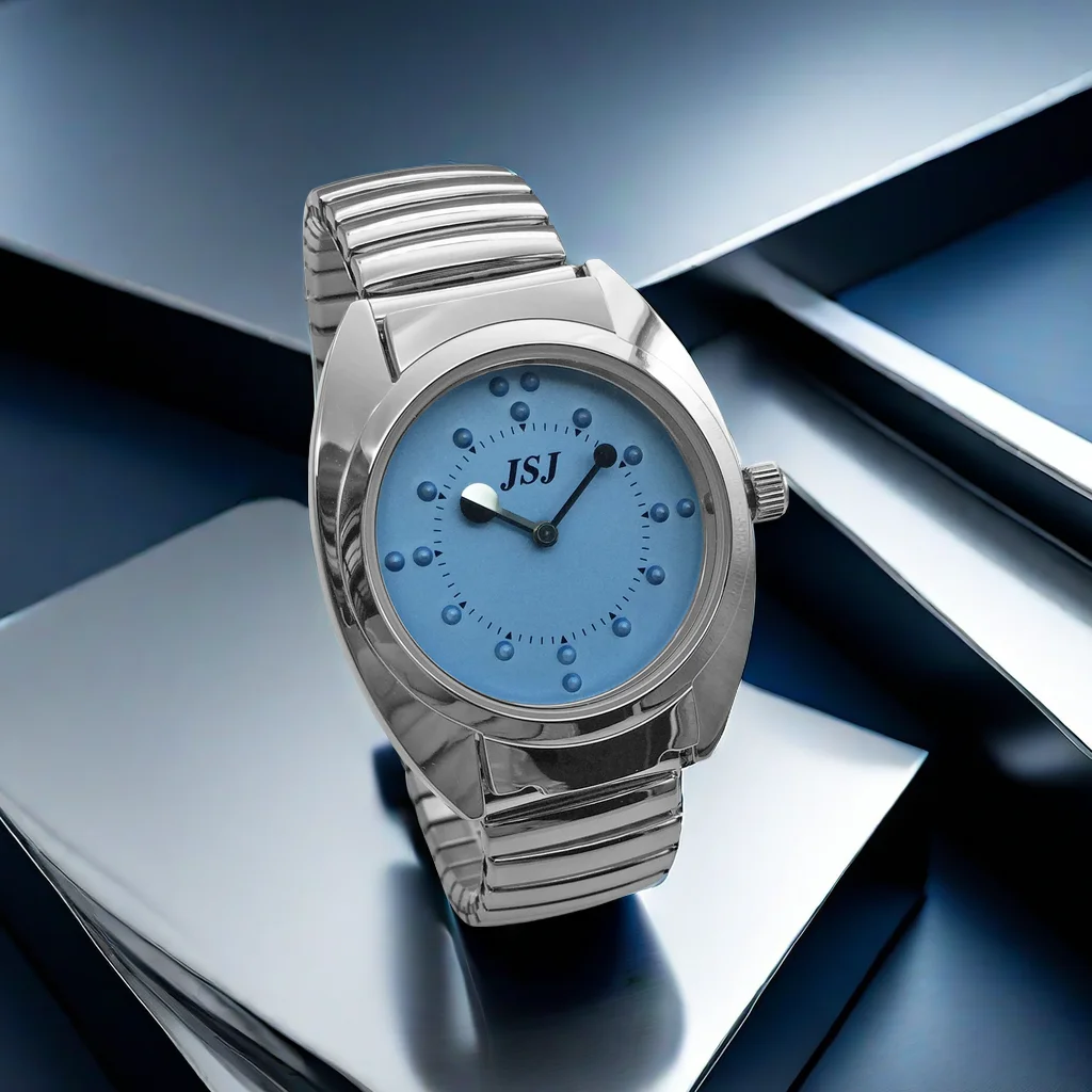 Xúc Giác Cho Người Mù -- Hoạt Động Bằng Pin (Mở Rộng Ban Nhạc, Mặt Số Xanh Dương)