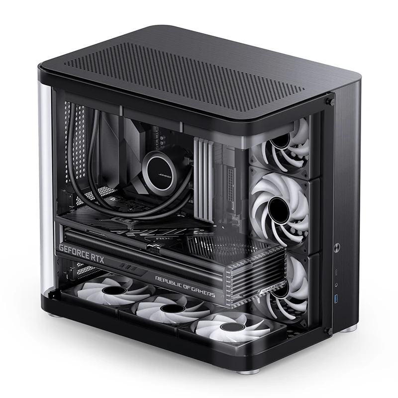 Imagem -05 - Jonsbo-case para Gabinete pc Gamer Caixa do Computador Lado Hiperbólico Chassi Translúcido Esportes Área de Trabalho Tk2 Itx M-atx Atx