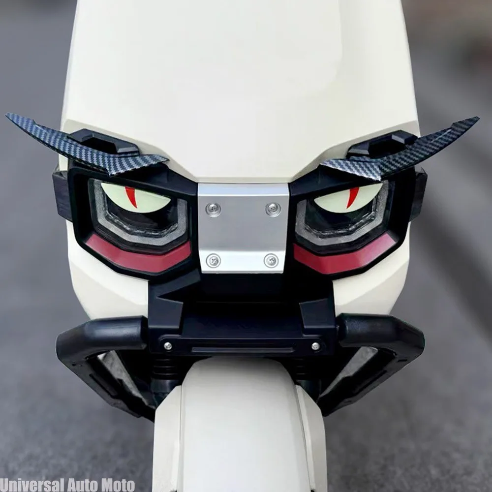 1 Pair Universal Motorcycle Winglet Aerodynamic Spoiler Dynamic Wing Decoration Sticker For Motorcycles E-bikes Scooters Etc