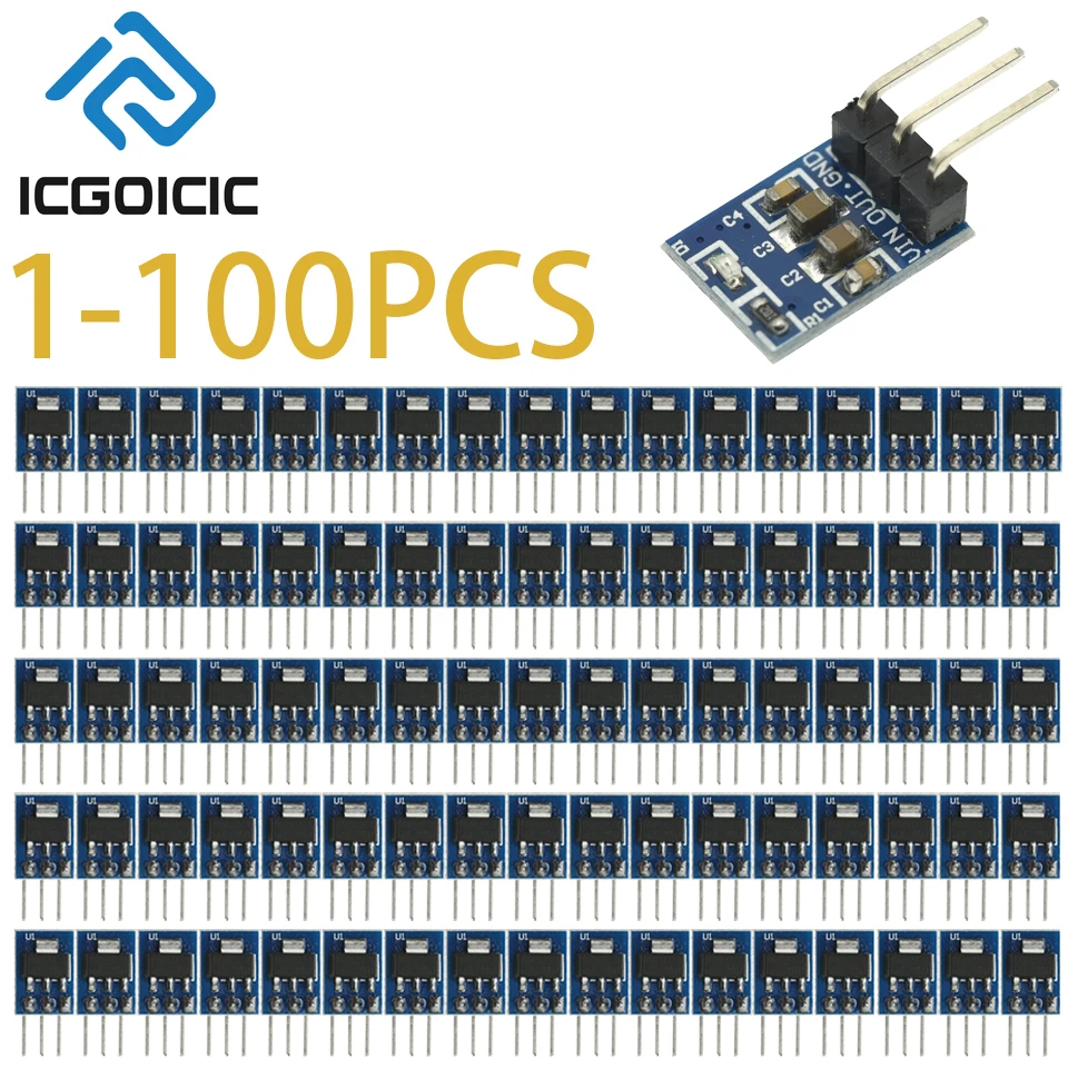 1-100PCS AMS1117-3.… - image