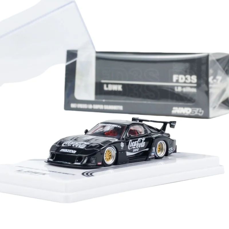 INNO Diecast 1/64 Maßstab MAZDA Legierung Modellautos MAZDA RX7 FD3S LBWK Spielfahrzeuge Spielzeug für Jungen Geschenk Originalverpackung