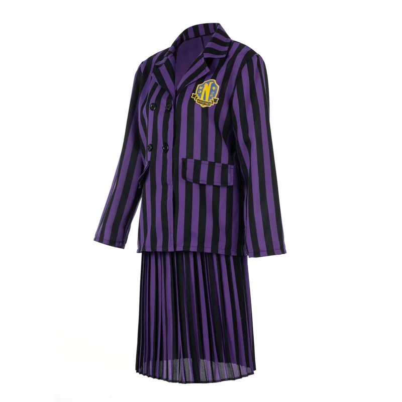 Costume de Cosplay du mercredi addam Enid Sinclair, uniforme scolaire Nevermore pour enfants filles femmes, veste jupe, Costume Hall, nouvelle collection 2025 ☆ ☆