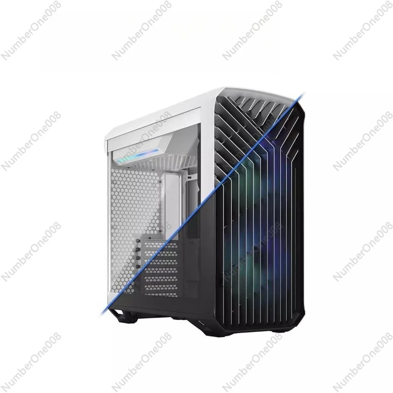 

Tower Mid-Size Case Air-Cooled EATX White Side Transparent Water-Cooled Desktop Computer
