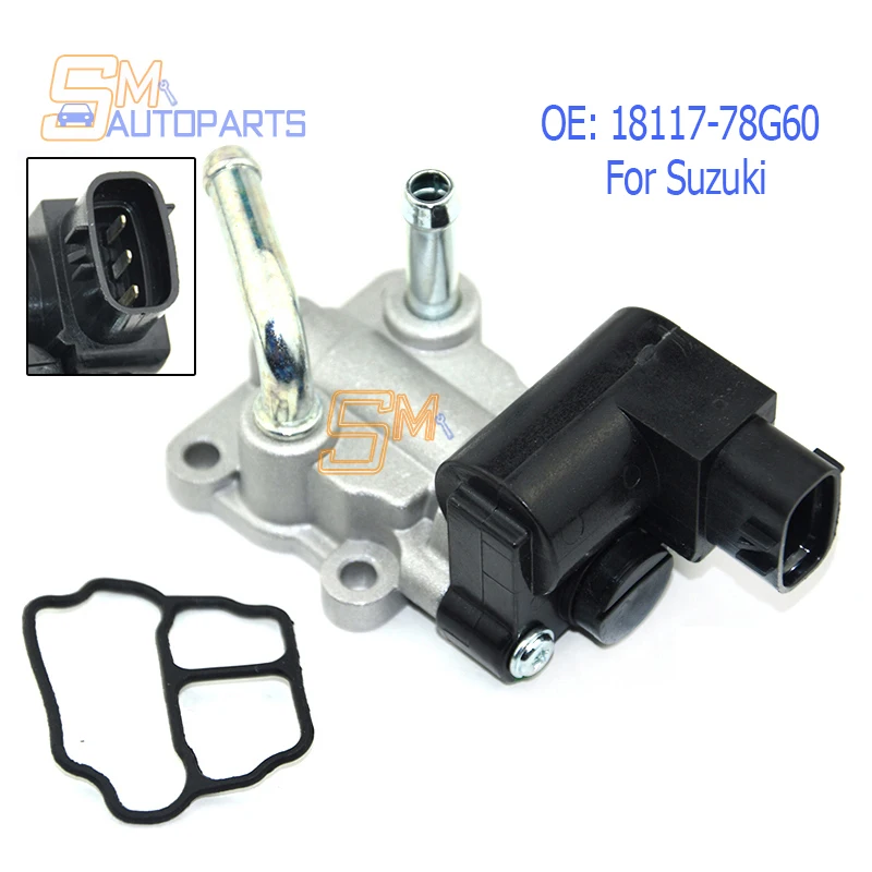 1PCS New Idle Air Speed Control Valve for Suzuki Jimny Ignis Liana 2001-2004 18117-78G60 136800-1300 1612CM16 1368001300