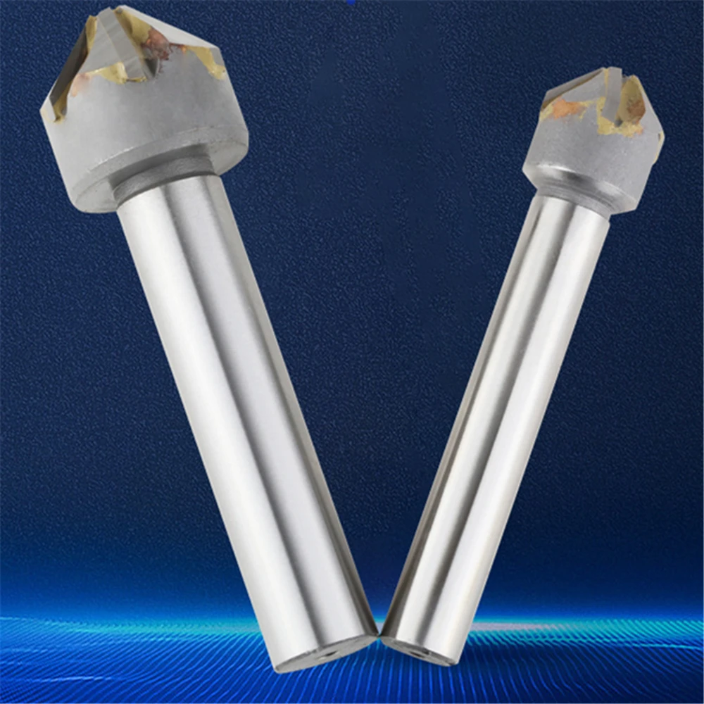 YG8 Mũi Khoan Mũi Khoan Với Hàn Carbide Lưỡi Dao Chamfering Cụ Xay 60/90 Degree16mm 20Mm 25Mm 30Mm 40Mm chamfering Dao Cắt
