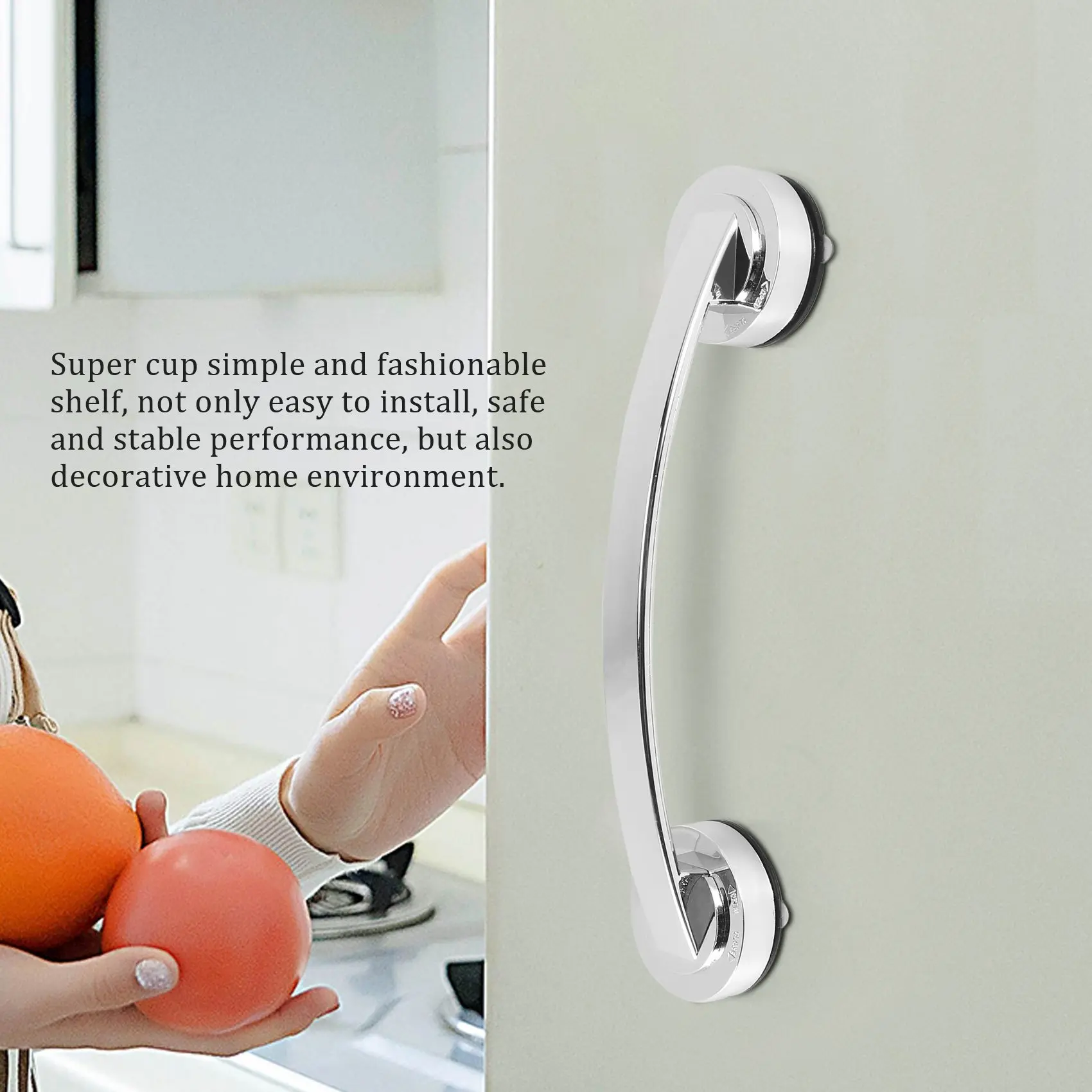 

BAAU стиль присоски, ручка для перил, прочная присоска, установка, ручная ручка, поручень для спальни, ванной комнаты, аксессуары для ванной комнаты