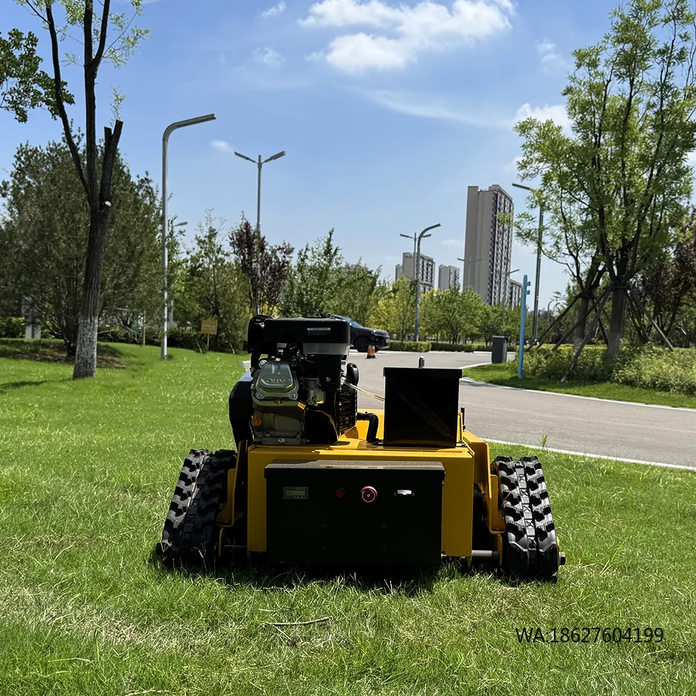 

Газонокосилка-робот на гусеничном ходу с бесщеточным двигателем, роторная, для дома, хит продаж, одобрено CE EPA, с дистанционным управлением