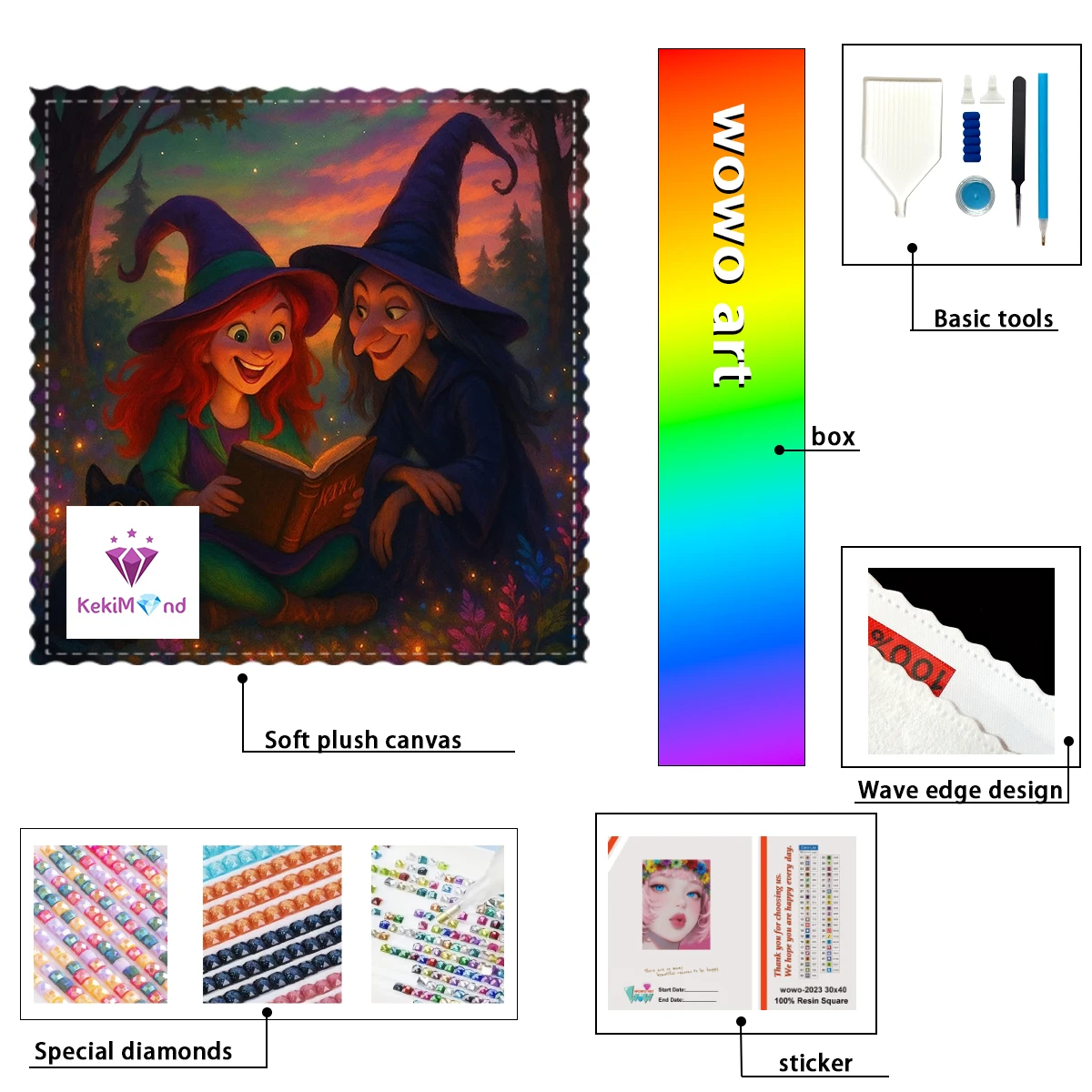 

【kekim_ Diamond Art】Two women are reading a book 100% resin FD+ab+xc Diamond Stamping Kit Perfect Masterpiece worth Buying