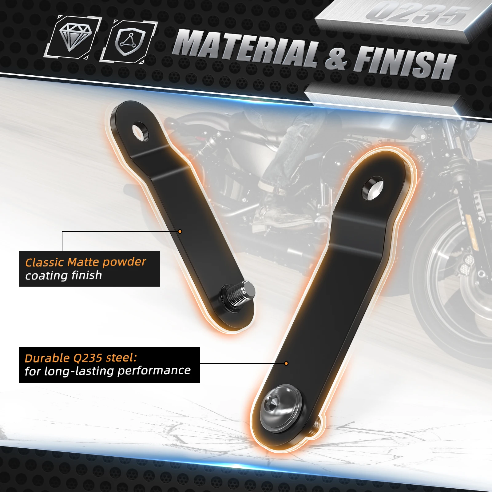 1.1/1.5/2/2.56/ 3" Tank Riser Bracket Lift Kit For Harley XL1200X 2010-2018 Iron 883 XL883N 2009-2018 Sportster 883 XL883L 12-18 - Image 4