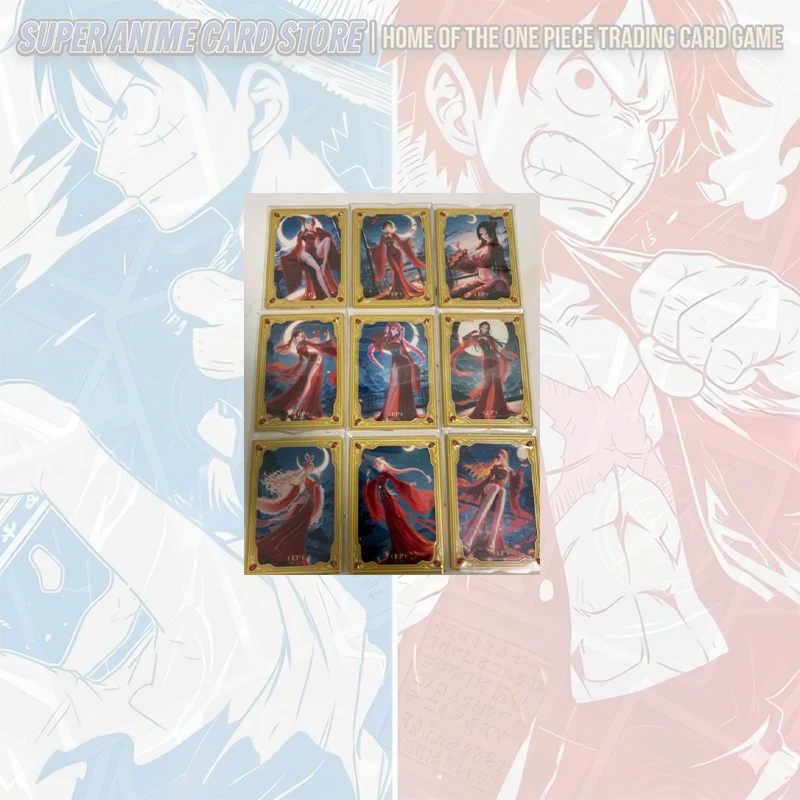 Japanese Anime ONE PIECE Metal Cards Card Set Boa Hancock Nico Robin Nami Shirahoshi Vinsmoke Reiju Perona Collectible Cards