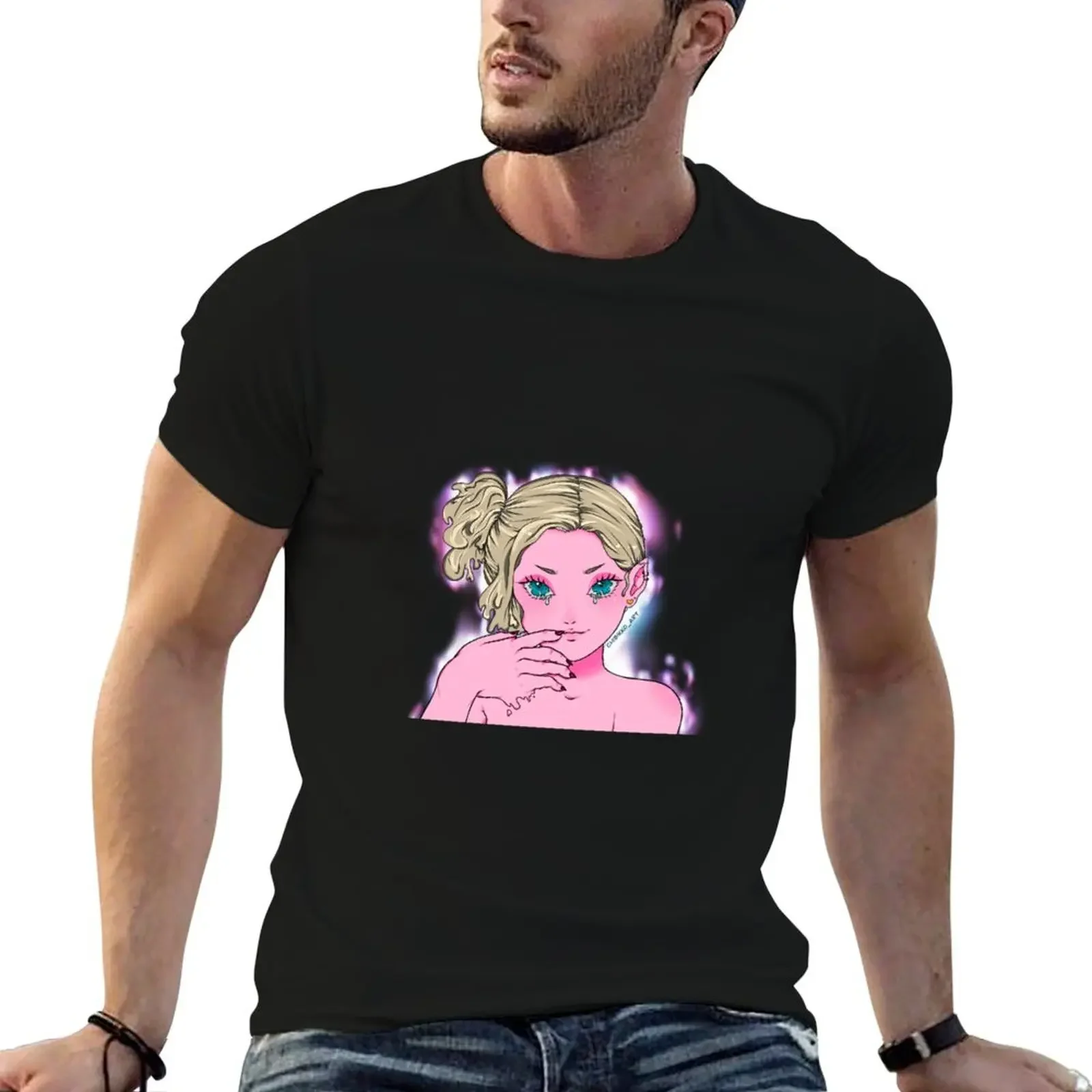 Bubblegum girl T-Shirt street wear vintage graphic t shirt vintage baggy shirts mens cotton t shirts