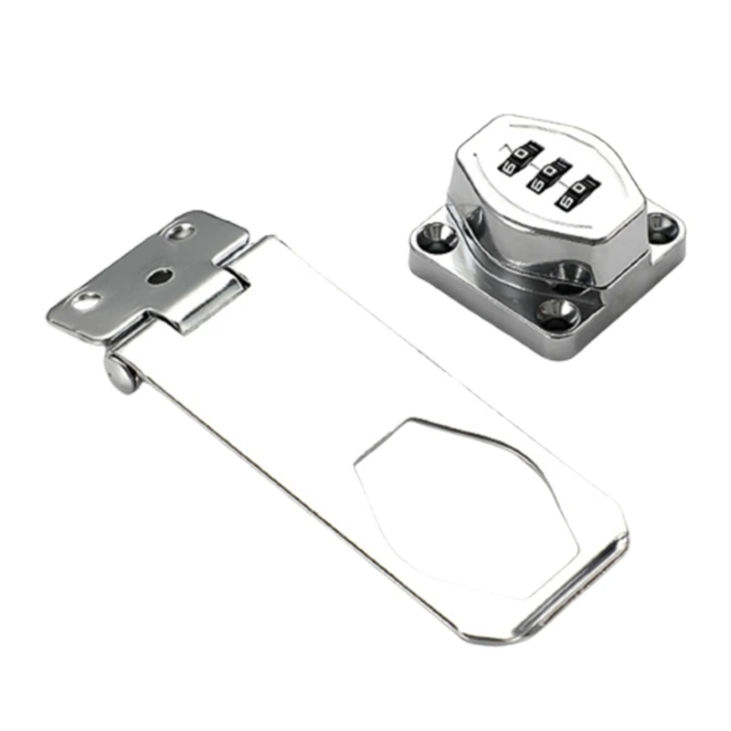 Serratura Hasp senza chiave per armadietto con serratura a combinazione a 3 cifre con codice Drosphip facile da installare