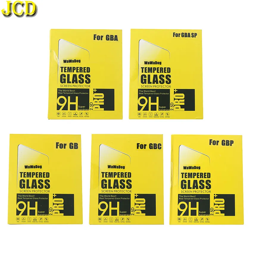 

JCD Anti Scratch Tempered Glass For GB / GBA / GBA SP / GBC / GBP Console Screen Protector Film Guard