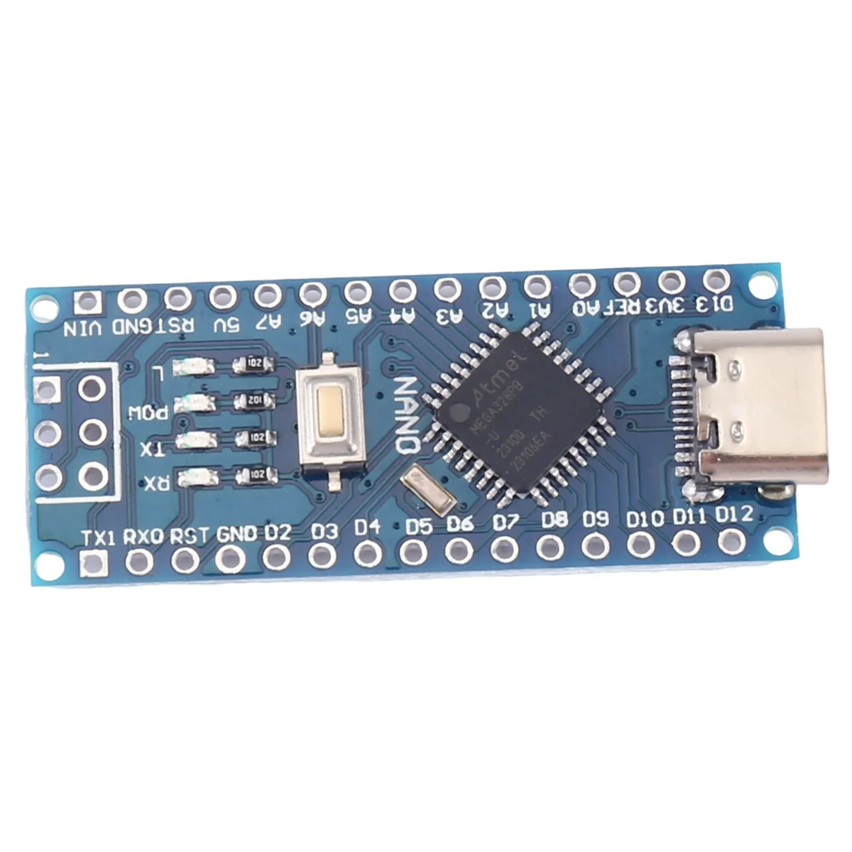 

BHBL 10Pcs Nano 3.0 Type-C with the Bootloader Compatible Nano Controller for CH340 Driver 16Mhz ATMEGA328P