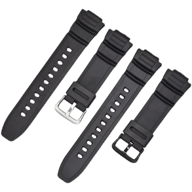 고무 시계 밴드 MCW-100 Mcw110 W-S220 AE-2000W HDD-S100 16mm 수지 스포츠 방수 TPU 시계 액세서리