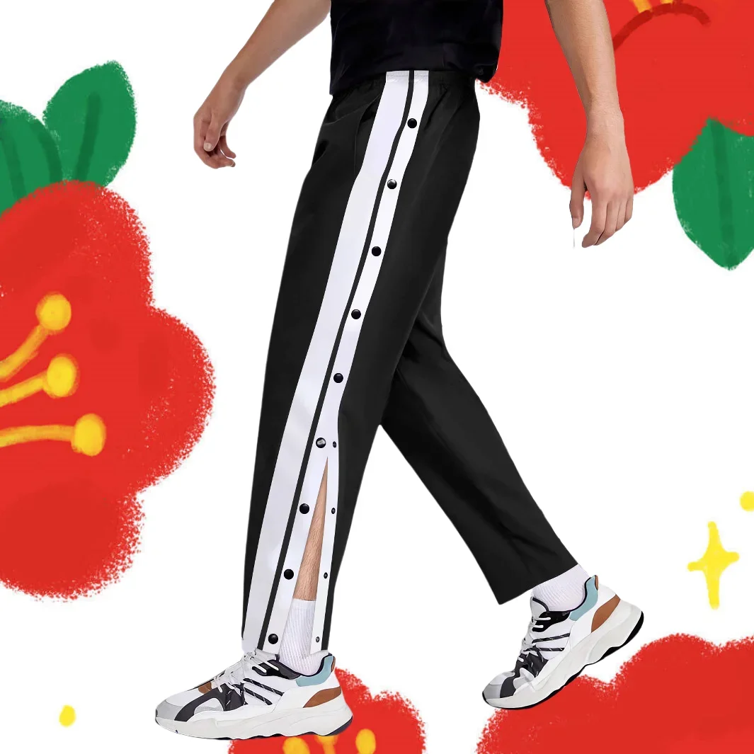 New Men's Casual Autumn Trousers, Featuring an unfastening Button Design, Trendy Chic, Specially Designed for Autumn Sports.