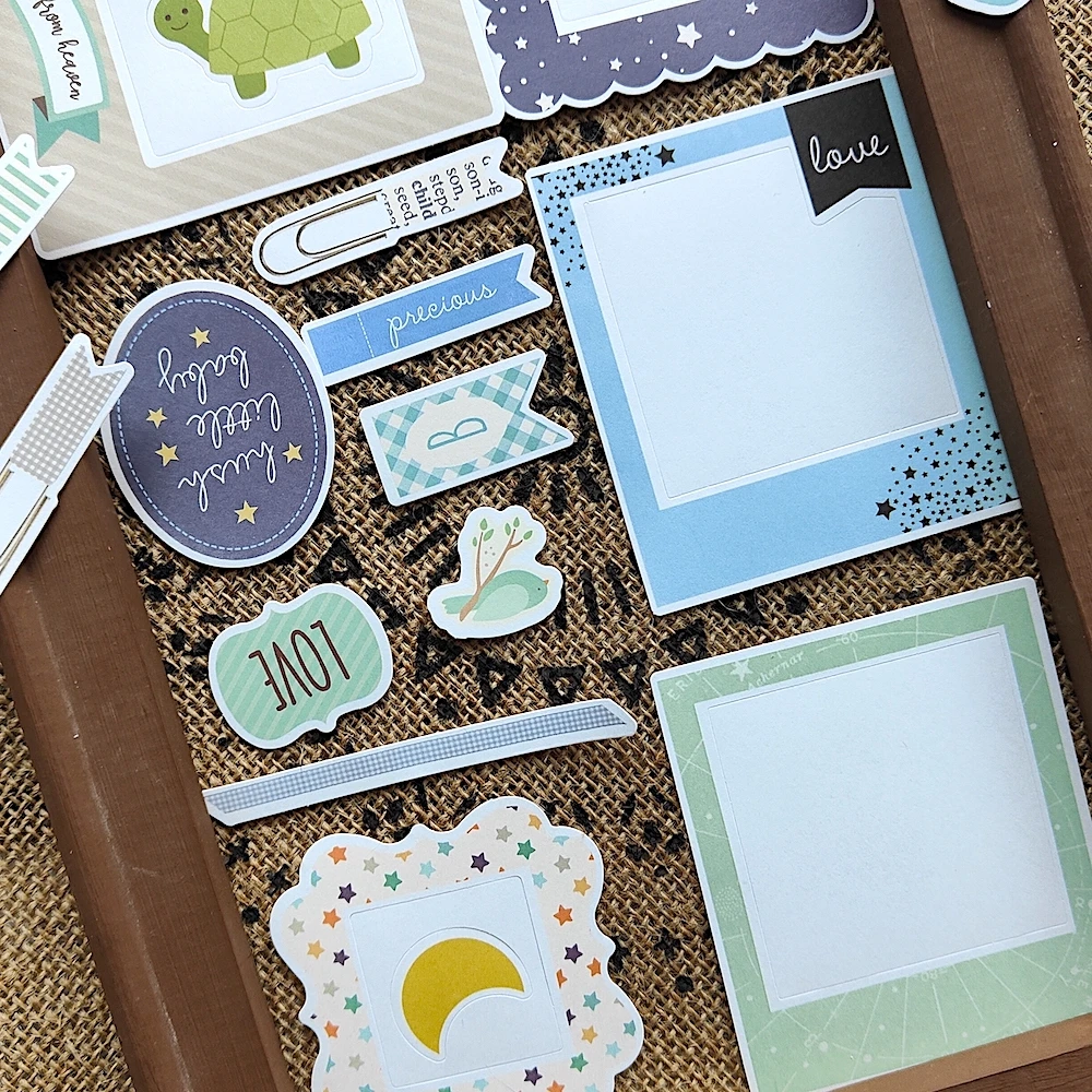 KSCRAFT 107 Uds. Adhesivo de papel autoadhesivo para álbum de recortes/manualidades DIY/decoración para hacer tarjetas