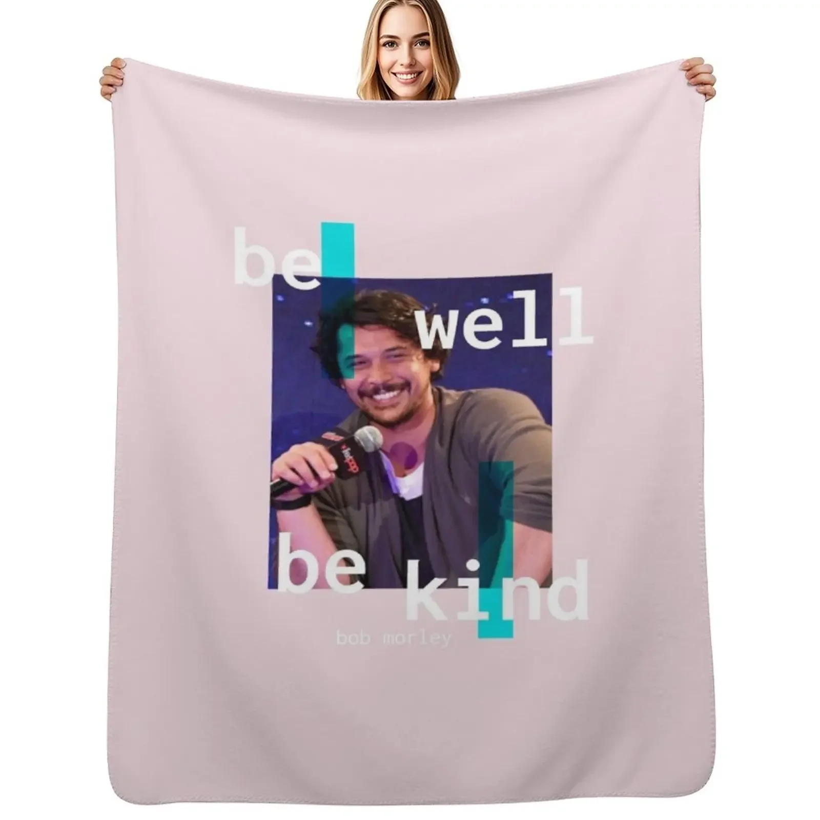 

be well, be kind (2) Throw Blanket funny gift Hair Soft Plaid Luxury St Blanket