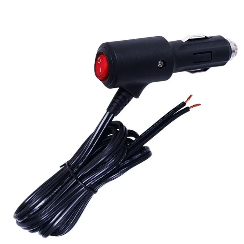 Isqueiro do cigarro do carro Tomada Conector, Motocicleta, ATV, Barco, LED ON OFF Switch, 10A fusível, 12V, 24V