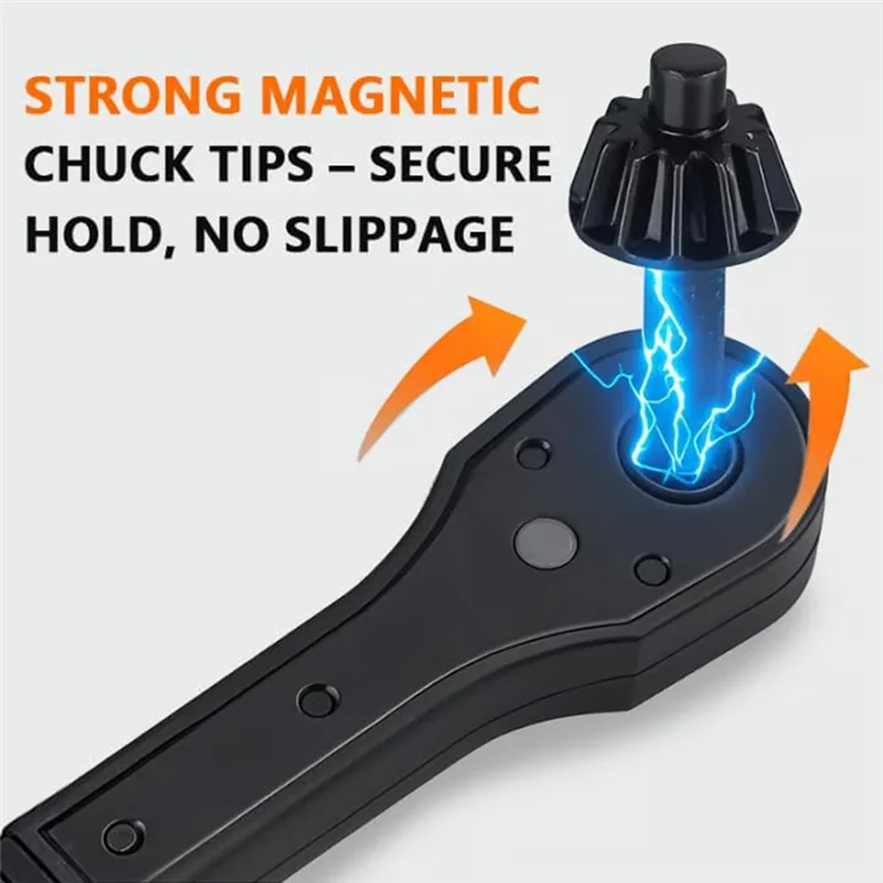 

【Flash Deal】2 In 1 Drill Chuck Ratchet Spanner, 2-In-1 Ratchet Drill Chuck Key Wrench, 4PCS Iron Drill Wrench, 2 Pack