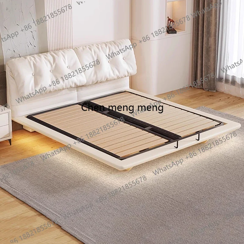 Cute White Bed Cream Cloud Salon Events Aesthetic Save Space Soft Cheap Bed Chinese Interior Camas De Casal Trendy Furniture - view 4