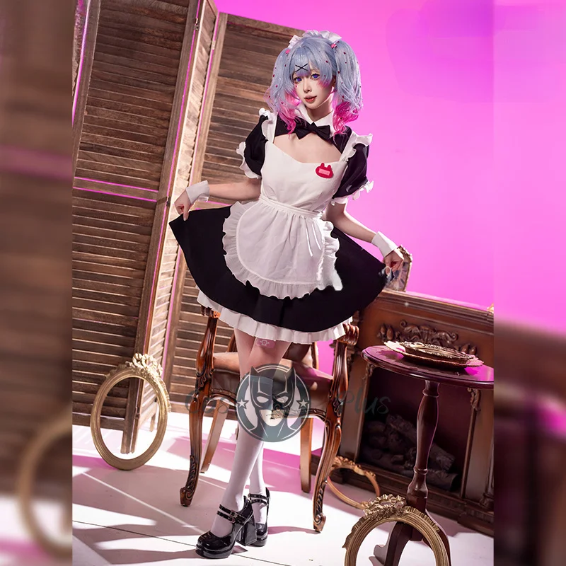 

Project Sekai Miku, наряд горничной с кроличьими отверстиями, карнавальный костюм, полный комплект, вечерние костюмы на Хэллоуин, карнавал, маскарад, аниме, игровая одежда