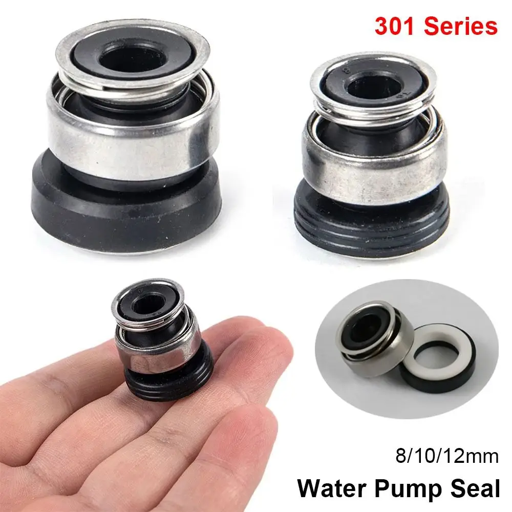 

1Pcs 301 Series Mechanical Shaft Seal Ceramic Carbon Rubber O Shape Water Pump Washer 8/10/12mm Circulation Pump Seal