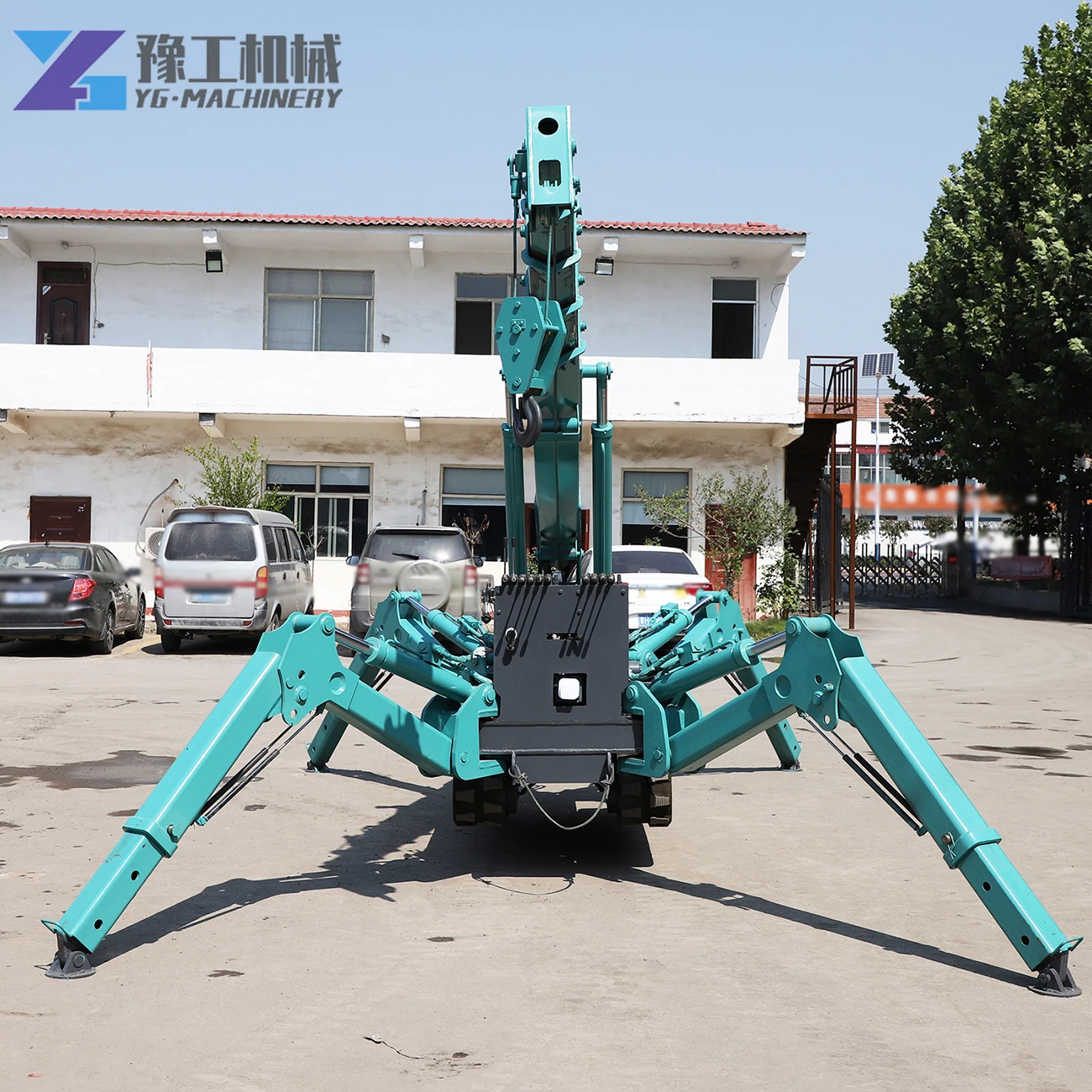 YG Customized Swing Telescopic Boom 2T 3T 8T 10T Diesel Engine Crawler Spider Boom Lift Crane