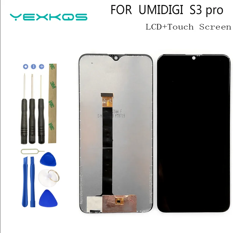 

6.3 inch UMIDIGI S3 PRO LCD Display+Touch Screen Digitizer Assembly 100% Original LCD+Touch Digitizer for UMIDIGI S3 PRO+TOOLS