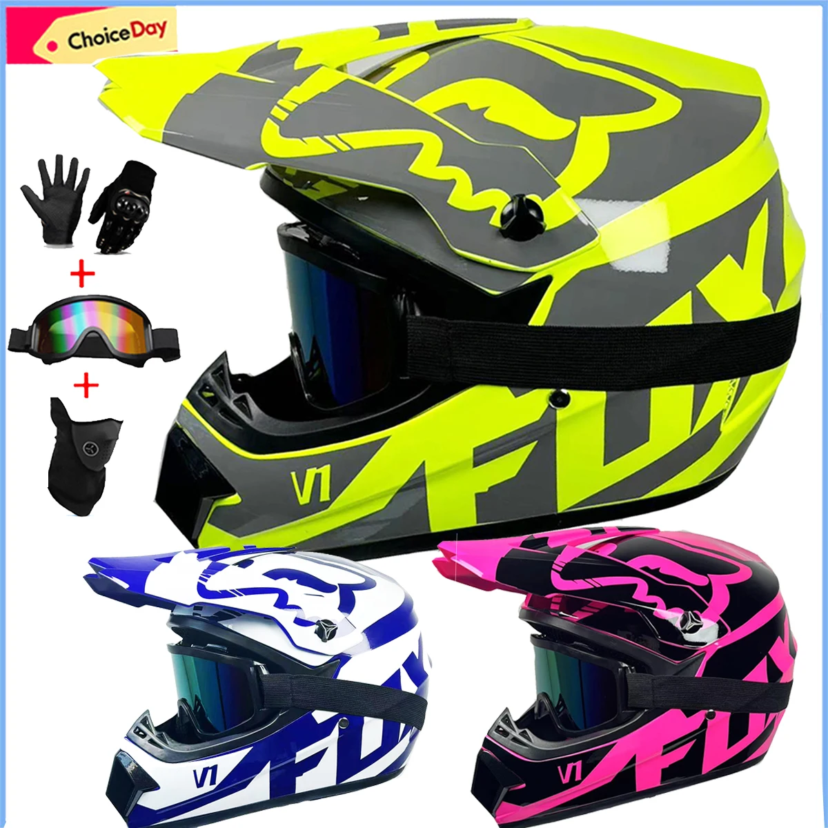 Cascos de motocicleta para ciclismo, accesorio para motocross, todoterreno, mtb, carreras, Speedframe, 3 piezas de regalo