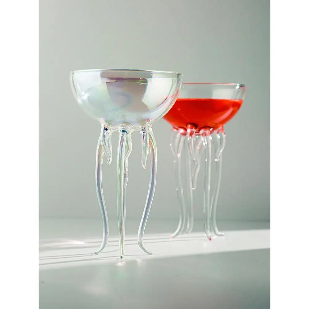 High Appearance Level Octopus Jellyfish Cocktail Cup Household Heat-resistant Glass Creative Special Mix Cup Juice Drink Glass