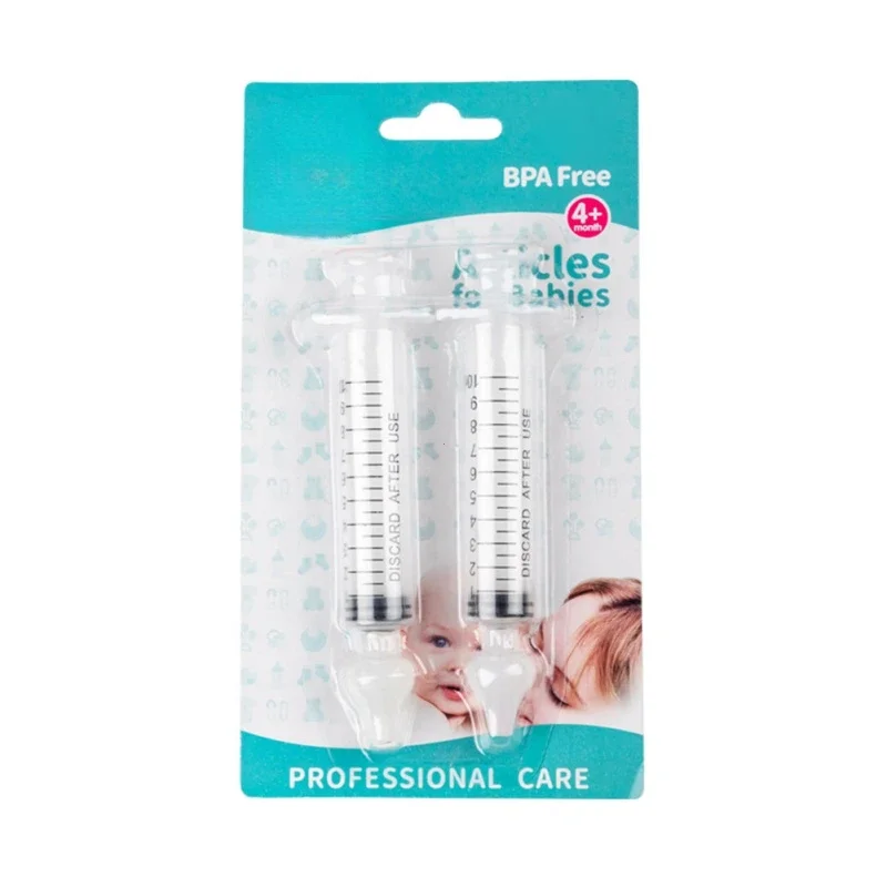 

2 шт., детская игольная трубка, детский назальный аспиратор, шприц, детский очиститель носа, ринит, промывка носа, ирригатор, детское промывание носа для