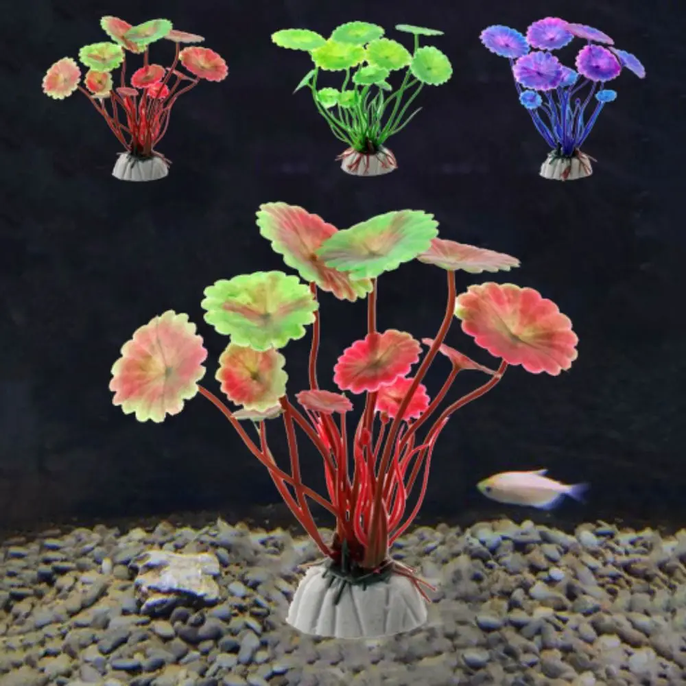 シミュレーション用の人工植物,用水の飾り,植物,緑,紫,プラスチック,水槽の装飾,景観装飾,1個